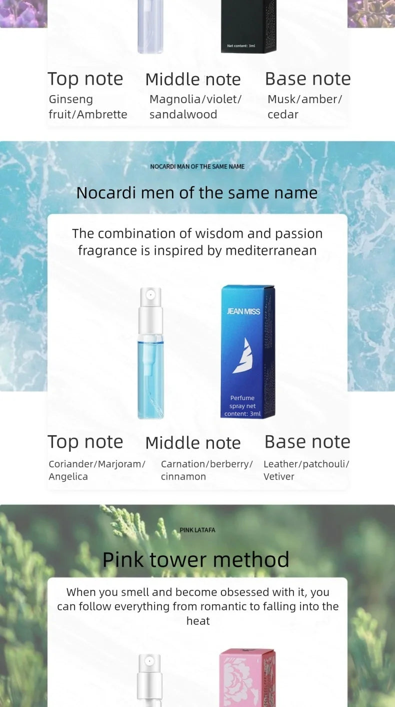 Jean Miss 3ml Perfume Lot 30Pcs – Floral & Fruity Scents Combo