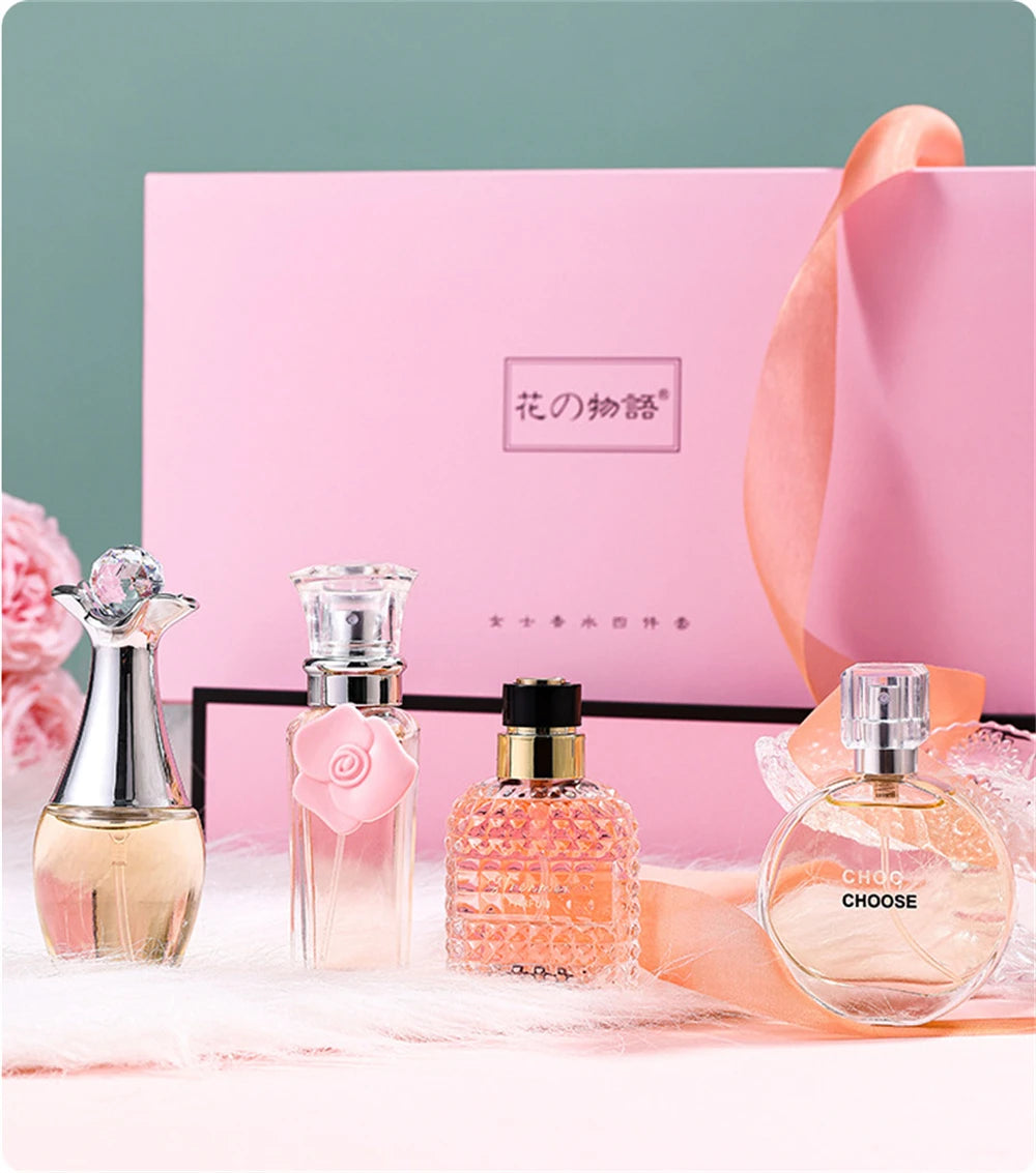 Floral Perfume Gift Box 4Pcs – Fresh Scent (Women) combo