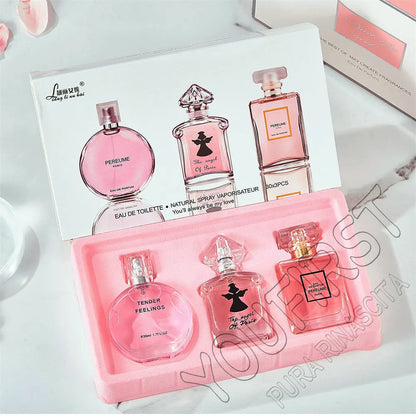 Perfume Gift Box 3×30ml – Floral & Natural Scent (Women) combo