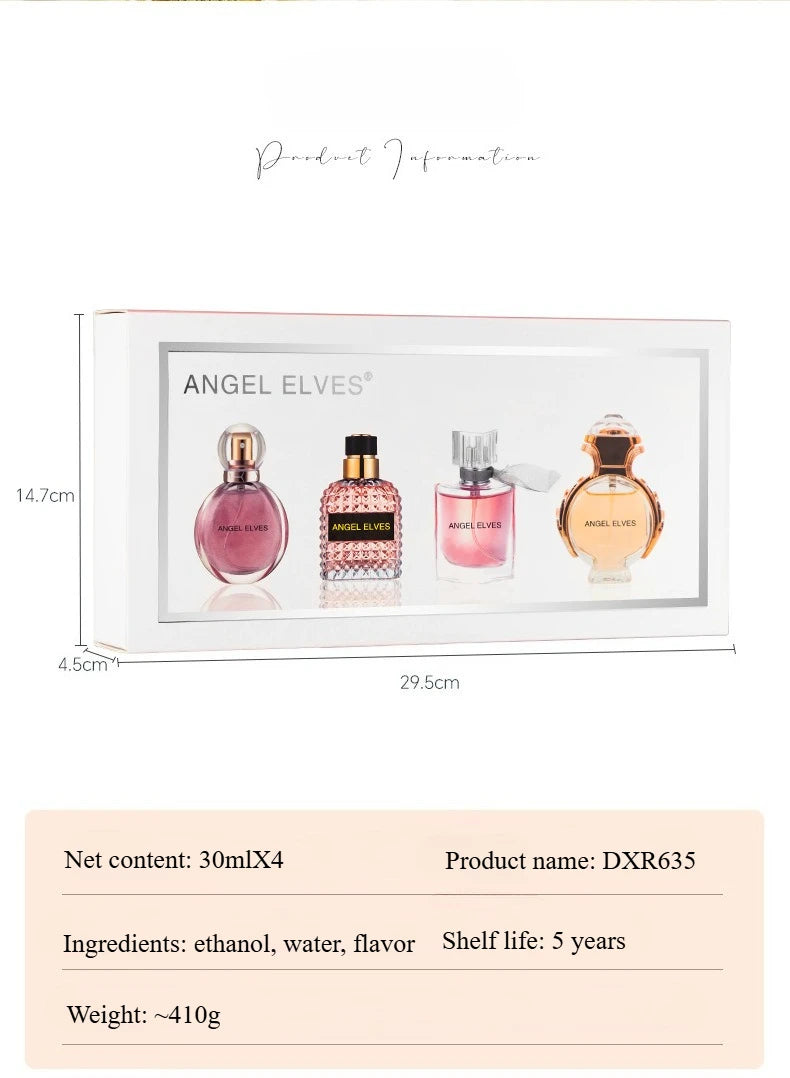 Perfume Gift Box 4×30ml – Fresh & Pheromone Fragrance Combo