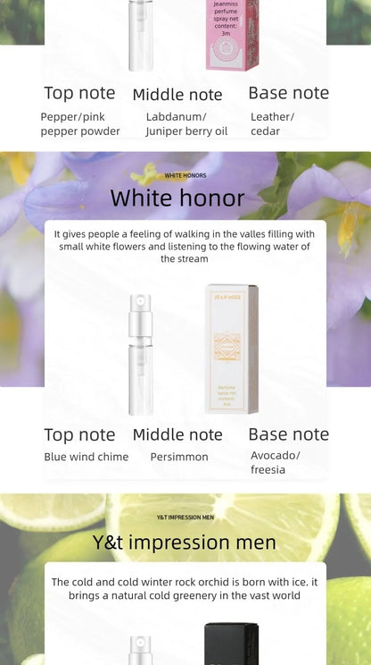 Jean Miss 3ml Perfume Lot 30Pcs – Floral & Fruity Scents Combo