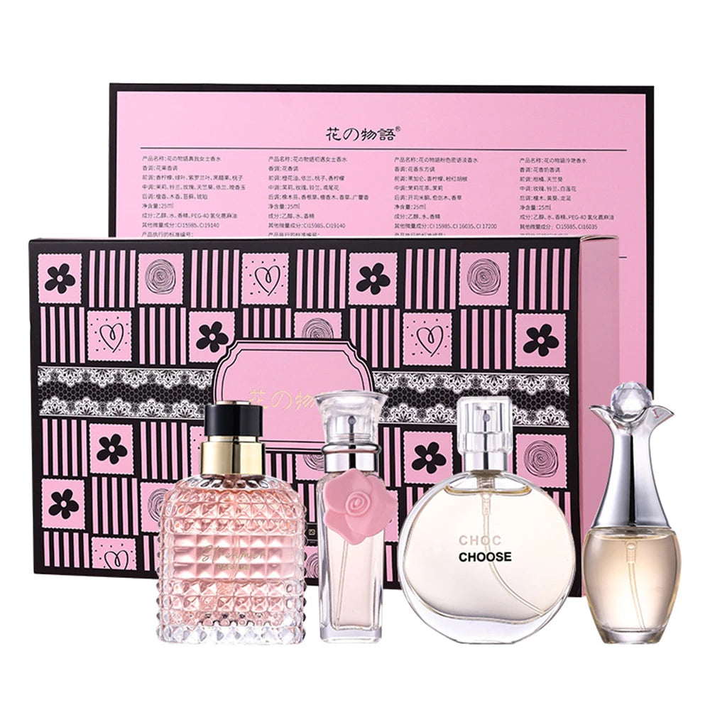 Floral Perfume Gift Box 4Pcs – Fresh Scent (Women) combo