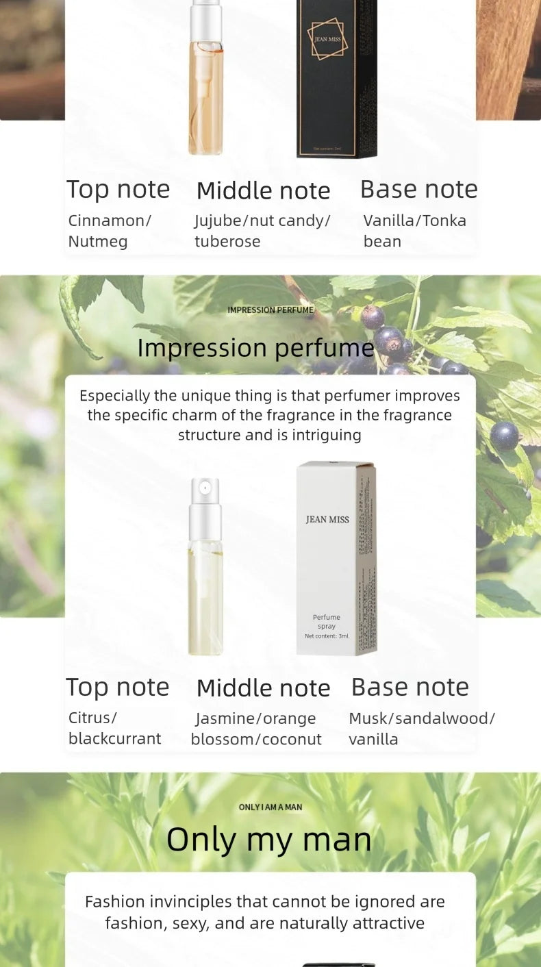 Jean Miss 3ml Perfume Lot 30Pcs – Floral & Fruity Scents Combo