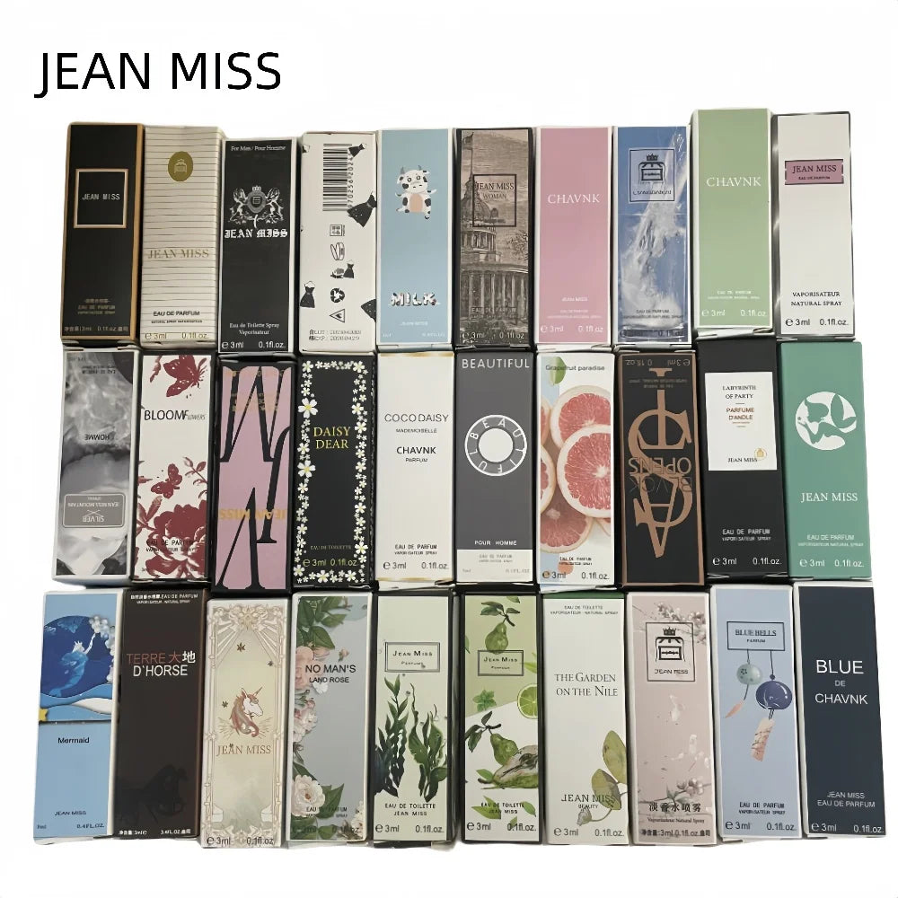 Jean Miss 3ml Perfume Lot 30Pcs – Floral & Fruity Scents Combo
