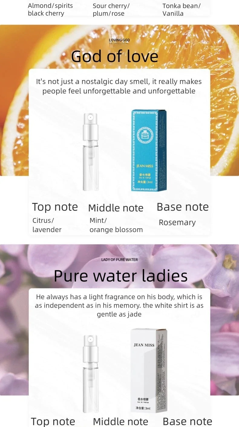 Jean Miss 3ml Perfume Lot 30Pcs – Floral & Fruity Scents Combo