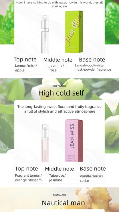 Jean Miss 3ml Perfume Lot 30Pcs – Floral & Fruity Scents Combo