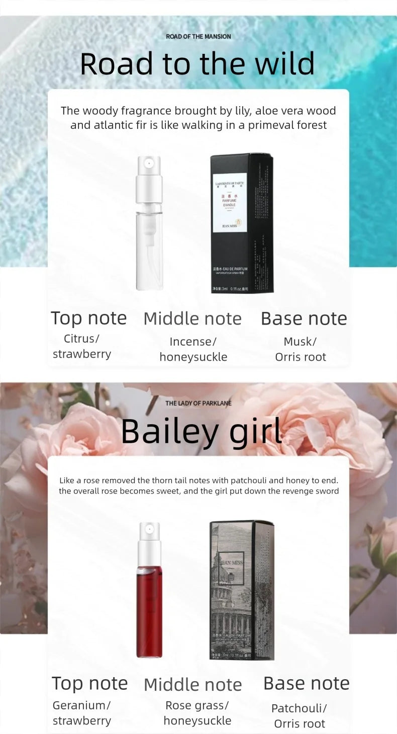 Jean Miss 3ml Perfume Lot 30Pcs – Floral & Fruity Scents Combo